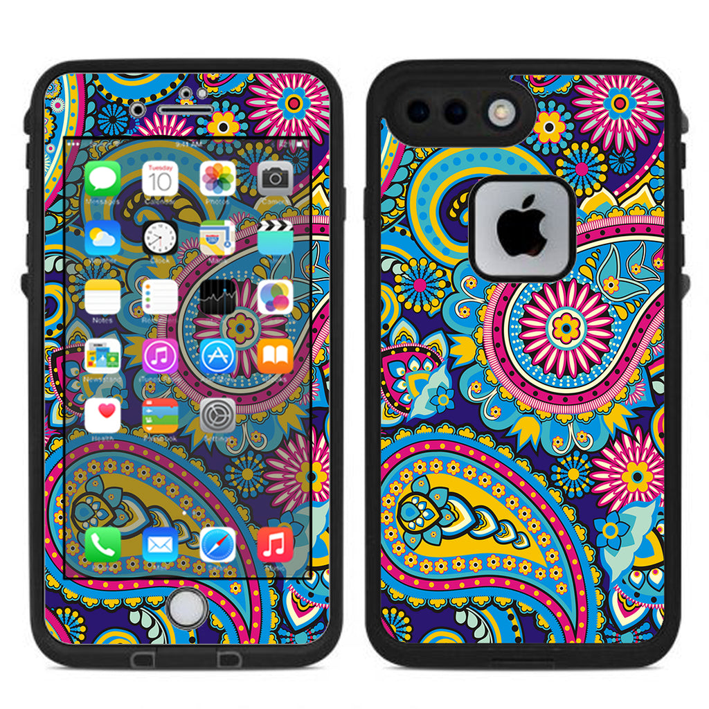  Colorful Paisley Mix Lifeproof Fre iPhone 7 Plus or iPhone 8 Plus Skin