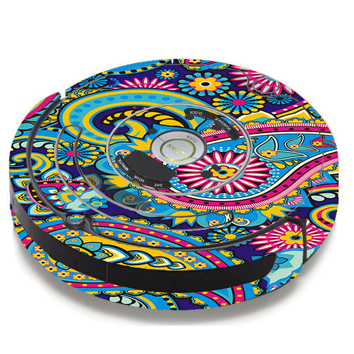  Colorful Paisley Mix iRobot Roomba 650/655 Skin