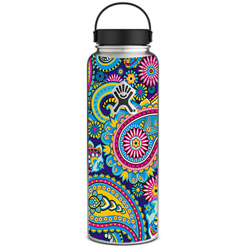  Colorful Paisley Mix Hydroflask 40oz Wide Mouth Skin