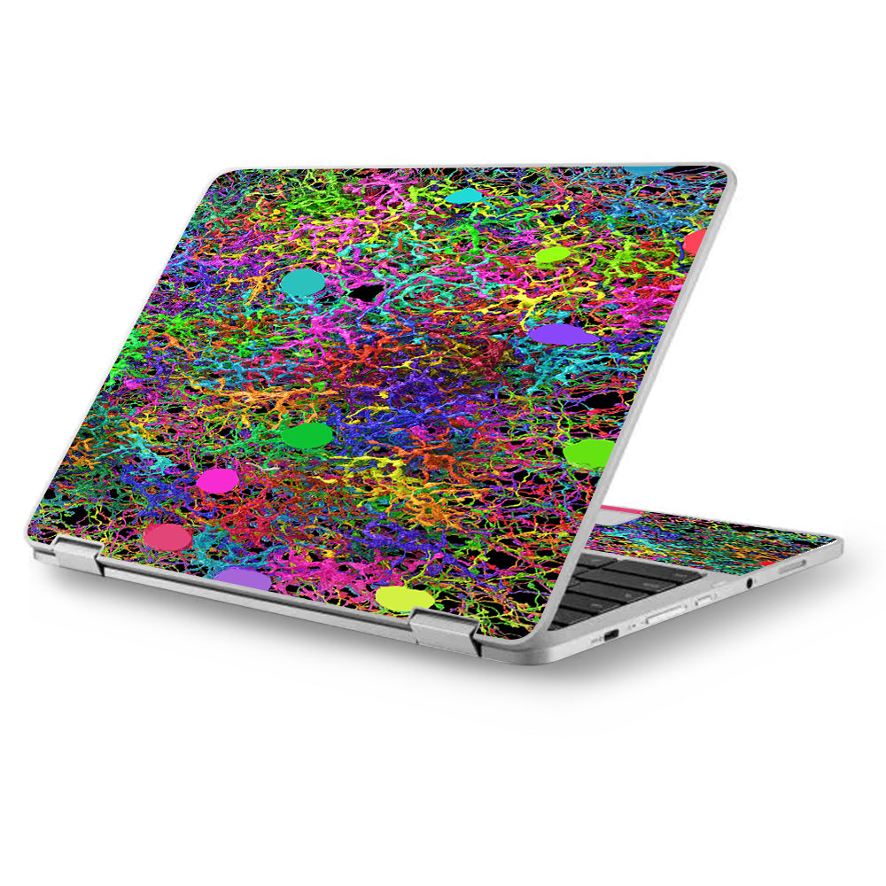  Paint Splatter Asus Chromebook Flip 12.5" Skin