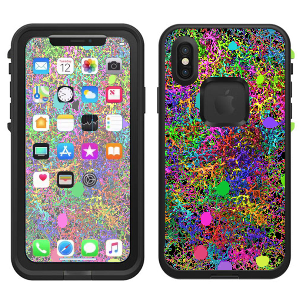  Paint Splatter Lifeproof Fre Case iPhone X Skin