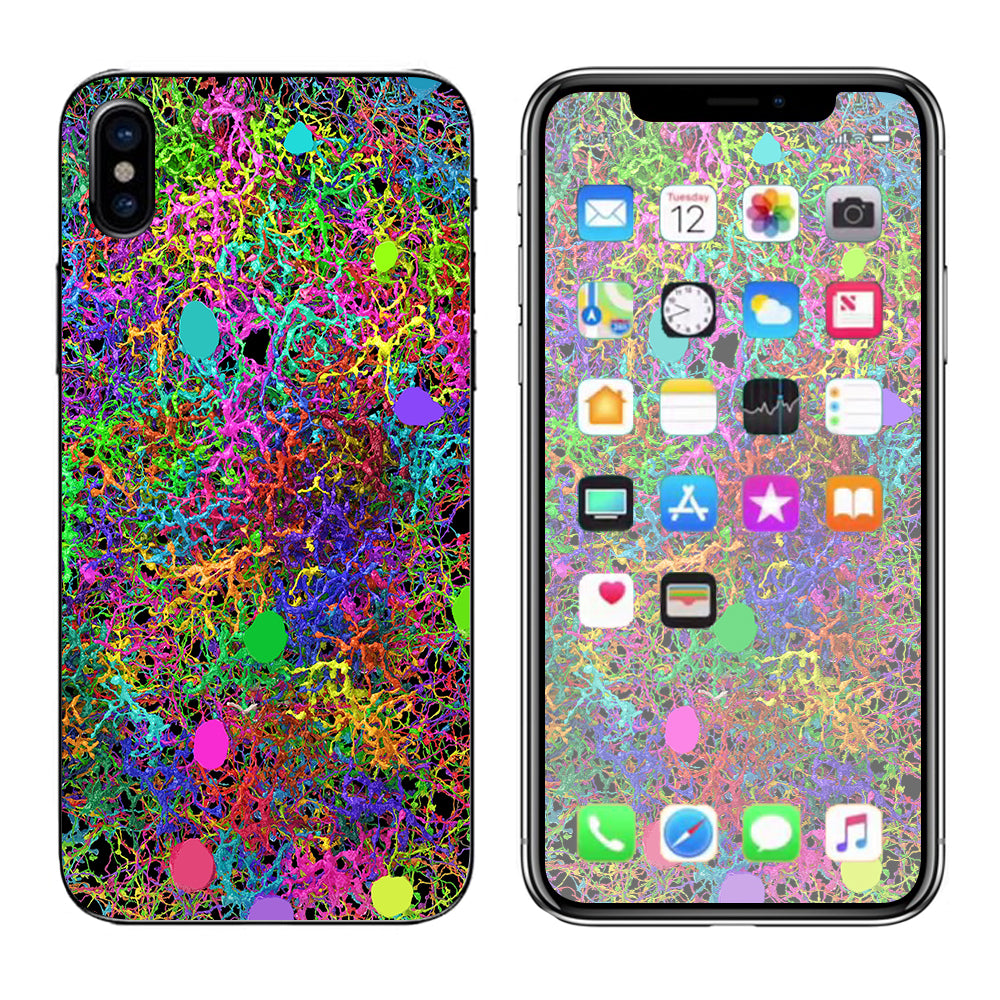  Paint Splatter Apple iPhone X Skin