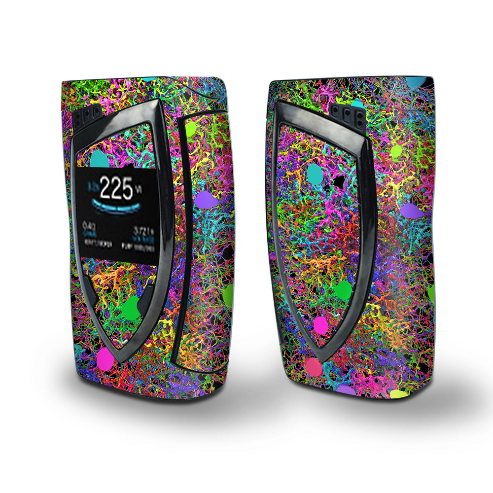 Skin Decal Vinyl Wrap for Smok Devilkin Kit 225w Vape (includes TFV12 Prince Tank Skins) skins cover/ Paint Splatter