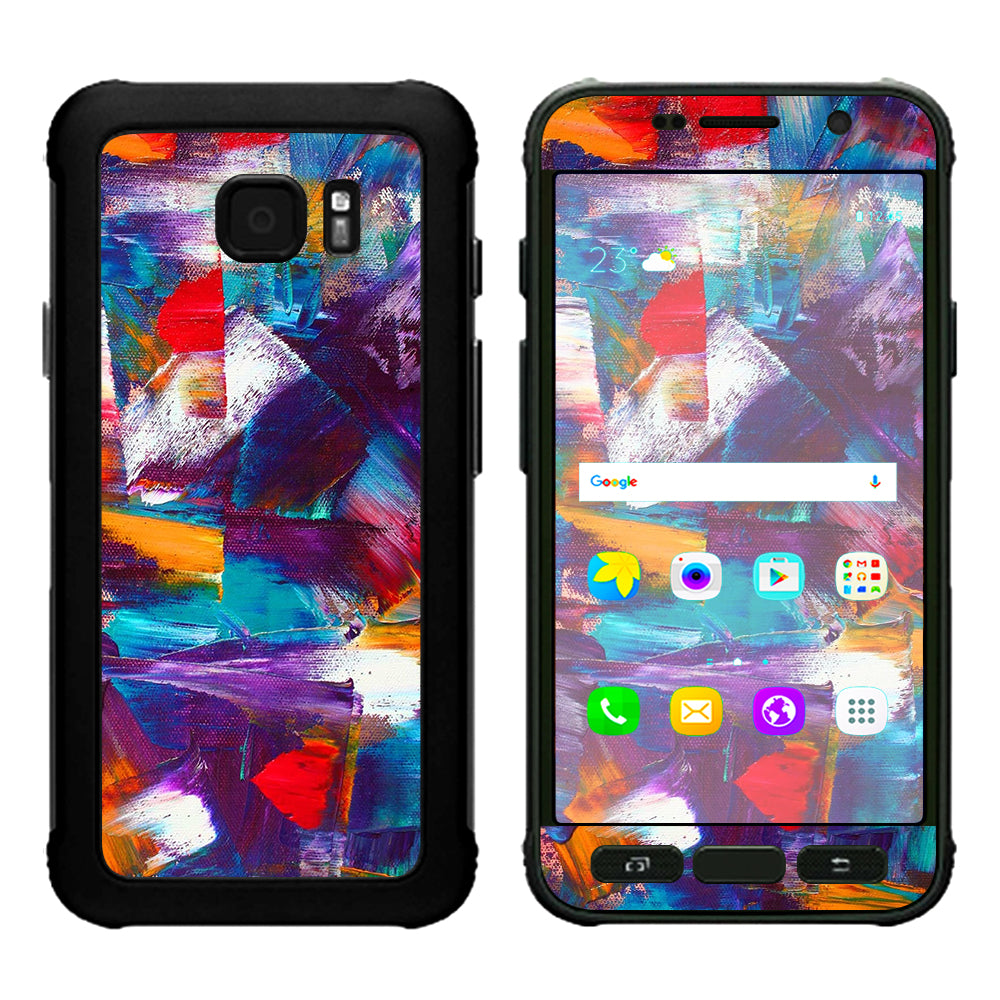  Brush Strokes Paint Samsung Galaxy S7 Active Skin