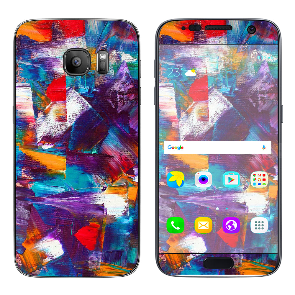  Brush Strokes Paint Samsung Galaxy S7 Skin