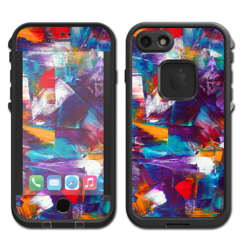  Brush Strokes Paint Lifeproof Fre iPhone 7 or iPhone 8 Skin