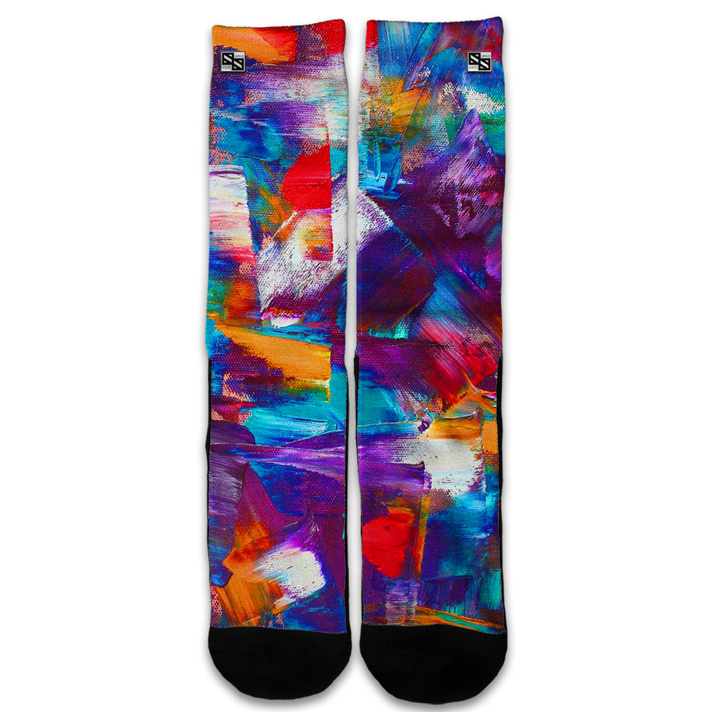  Brush Strokes Paint Universal Socks