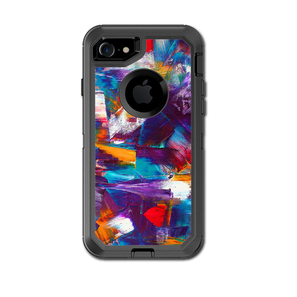 Brush Strokes Paint Otterbox Defender iPhone 7 or iPhone 8 Skin