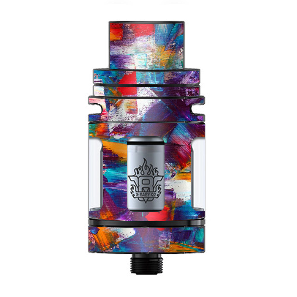  Brush Strokes Paint TFV8 X-baby Tank Smok Skin