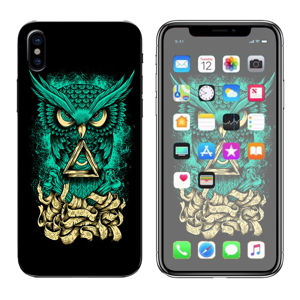  Awesome Owl Evil Apple iPhone X Skin