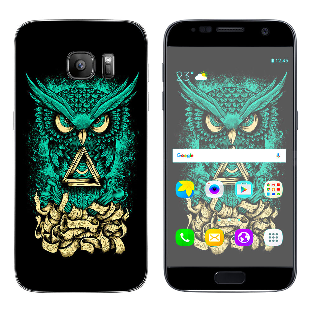  Awesome Owl Evil Samsung Galaxy S7 Skin