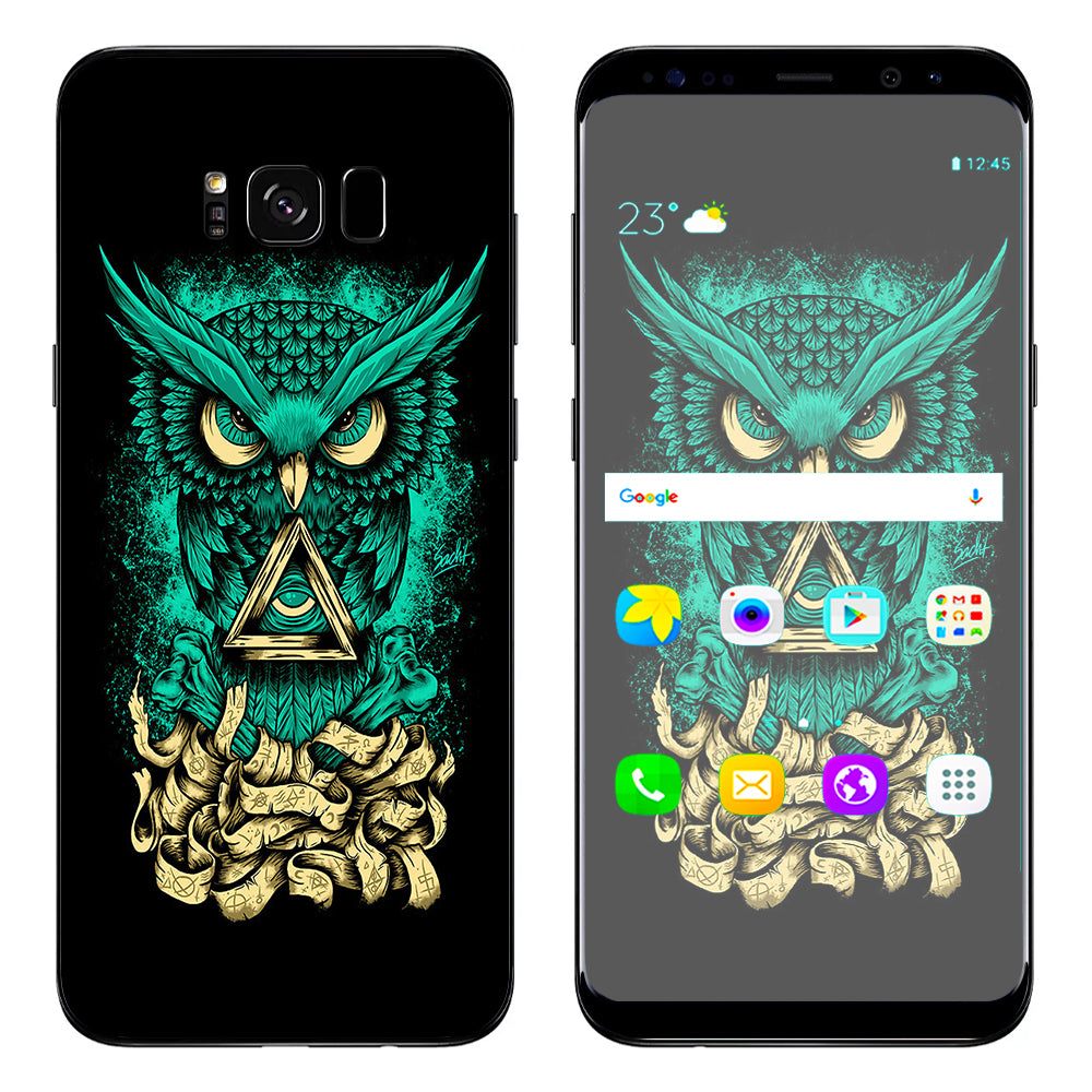  Awesome Owl Evil Samsung Galaxy S8 Plus Skin