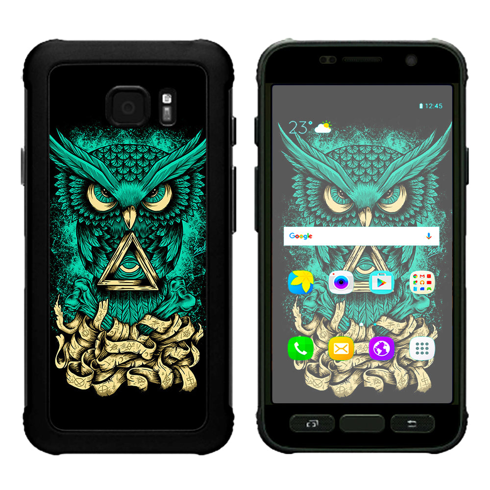  Awesome Owl Evil Samsung Galaxy S7 Active Skin