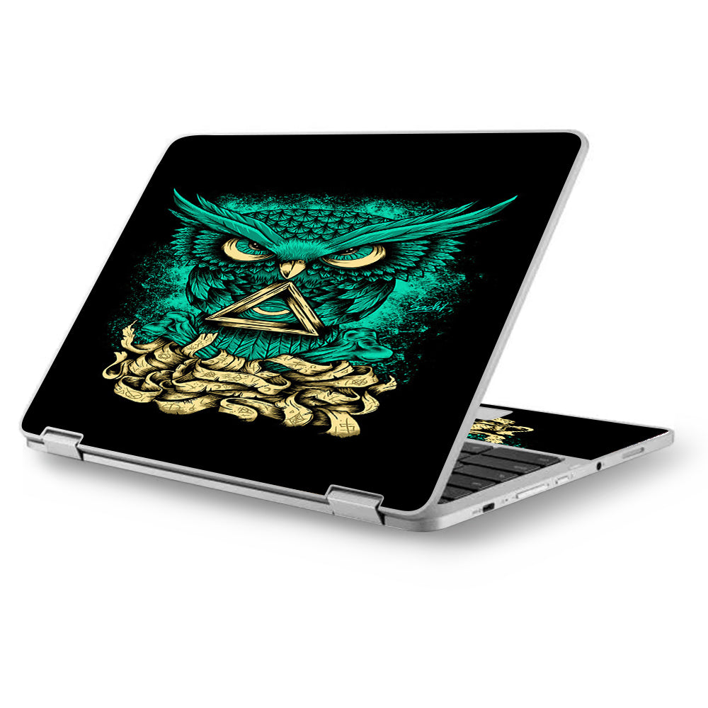  Awesome Owl Evil Asus Chromebook Flip 12.5" Skin
