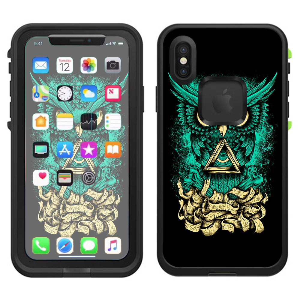  Awesome Owl Evil Lifeproof Fre Case iPhone X Skin