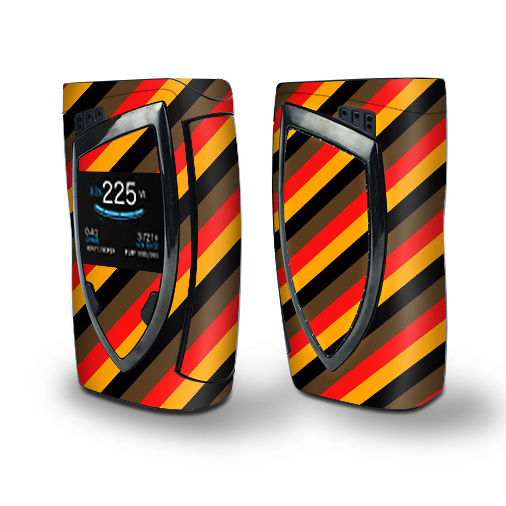 Skin Decal Vinyl Wrap for Smok Devilkin Kit 225w Vape (includes TFV12 Prince Tank Skins) skins cover/ Retro 70's Lines