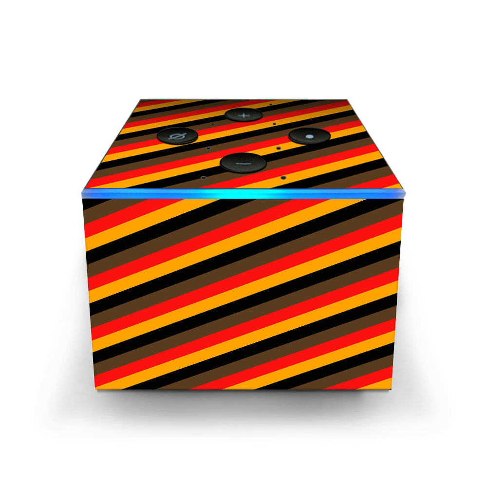  Retro 70'S Lines Amazon Fire TV Cube Skin