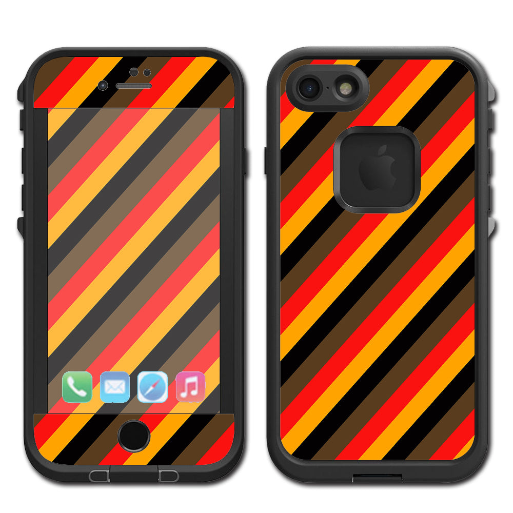  Retro 70'S Lines Lifeproof Fre iPhone 7 or iPhone 8 Skin