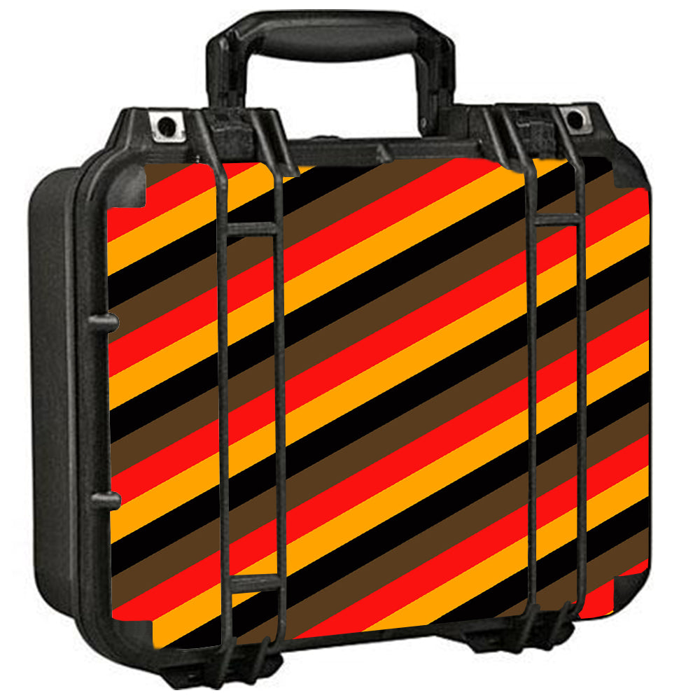  Retro 70'S Lines Pelican Case 1400 Skin