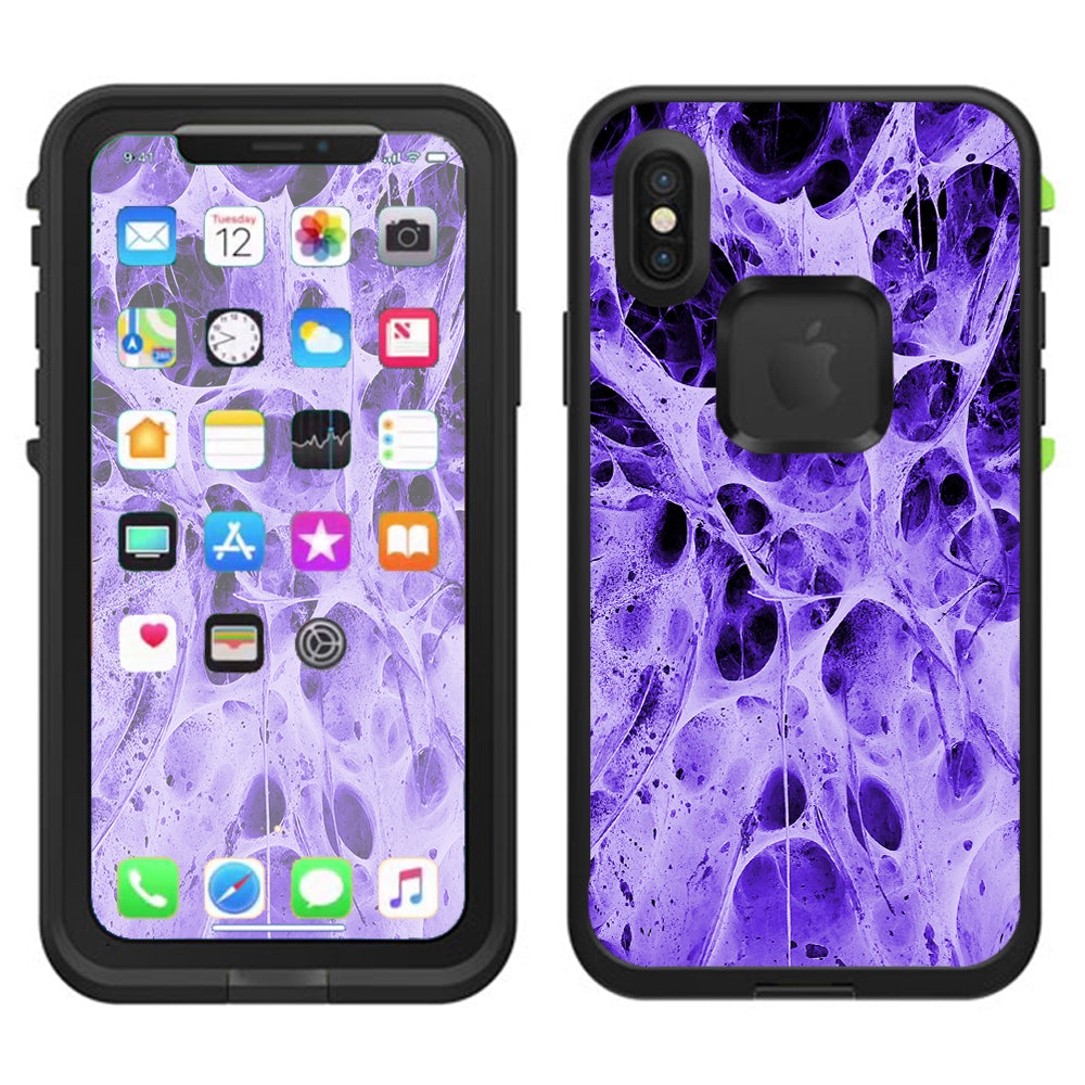  Neurons Purple Web Skin Weird Lifeproof Fre Case iPhone X Skin