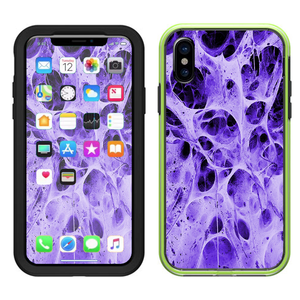  Neurons Purple Web Skin Weird Lifeproof Slam Case iPhone X Skin