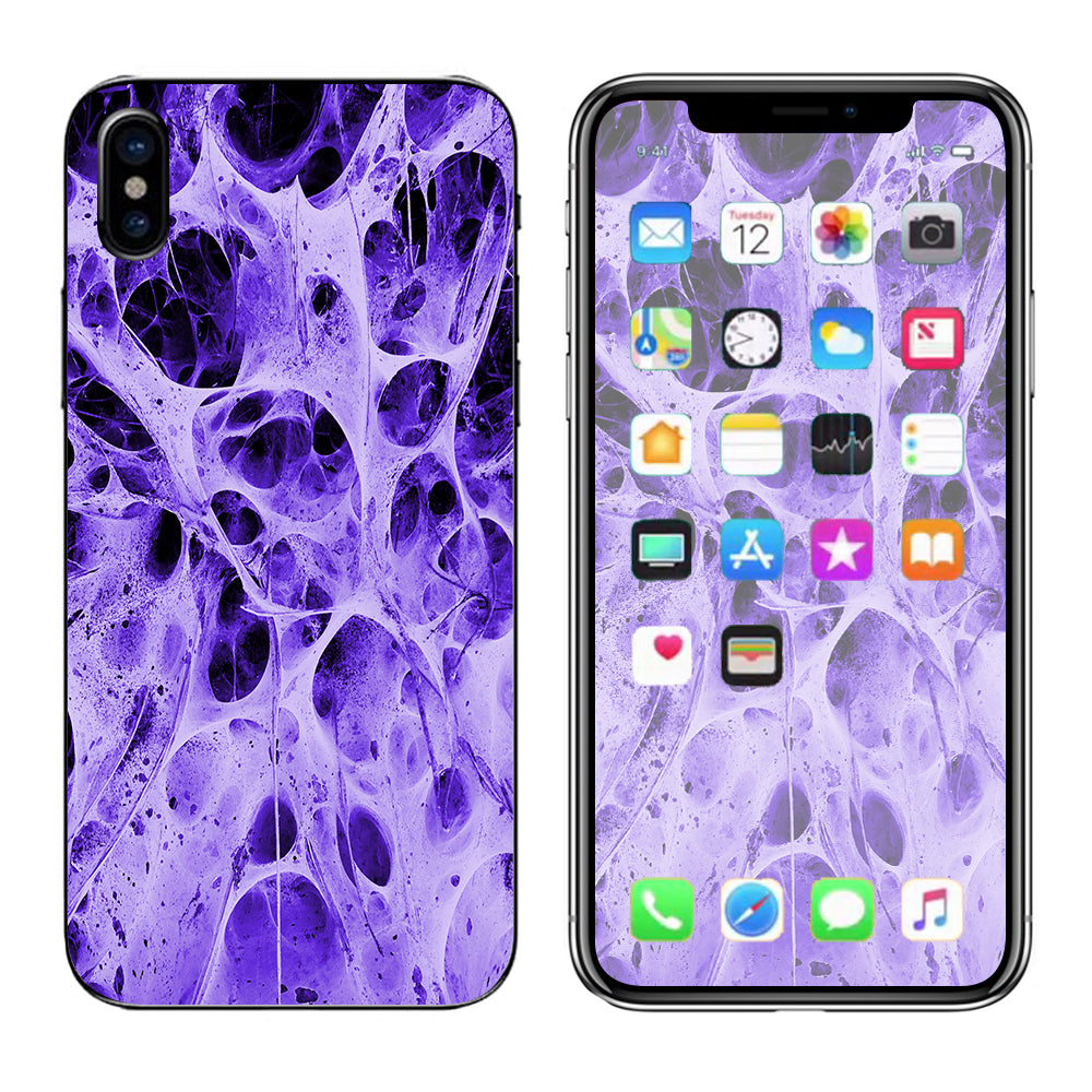  Neurons Purple Web Skin Weird Apple iPhone X Skin