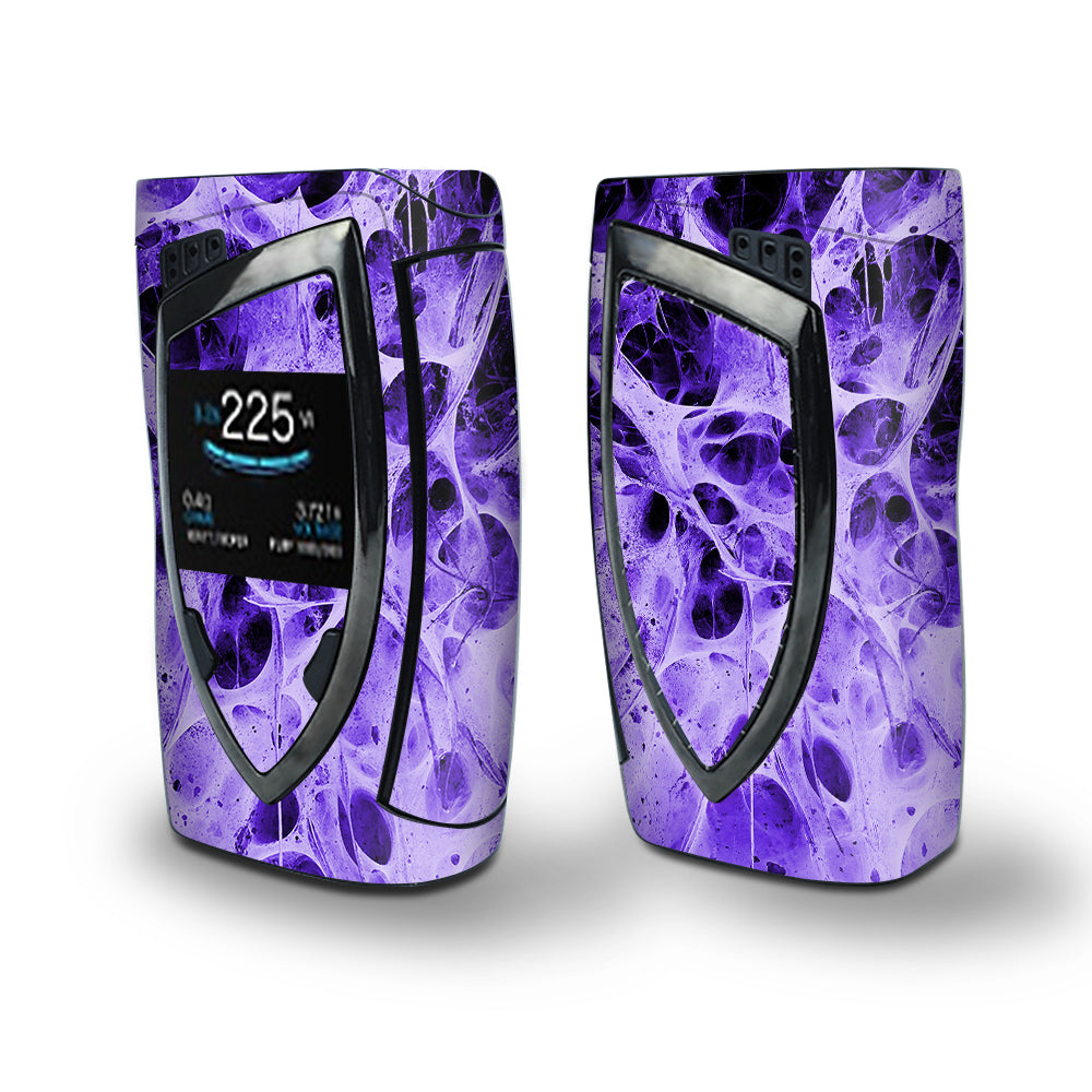 Skin Decal Vinyl Wrap for Smok Devilkin Kit 225w Vape (includes TFV12 Prince Tank Skins) skins cover/ Neurons Purple Web Skin Weird