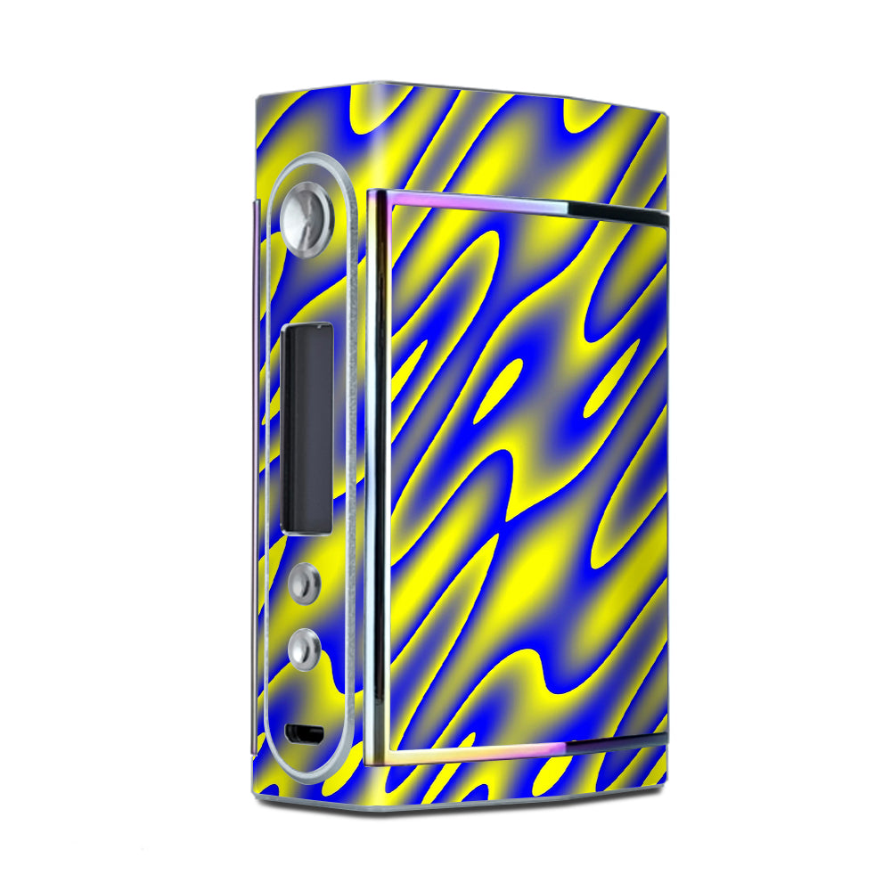  Neon Blue Yellow Trippy Too VooPoo Skin