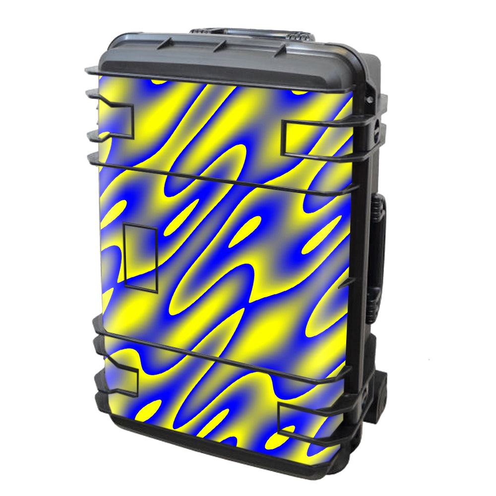  Neon Blue Yellow Trippy Seahorse Case Se-920 Skin