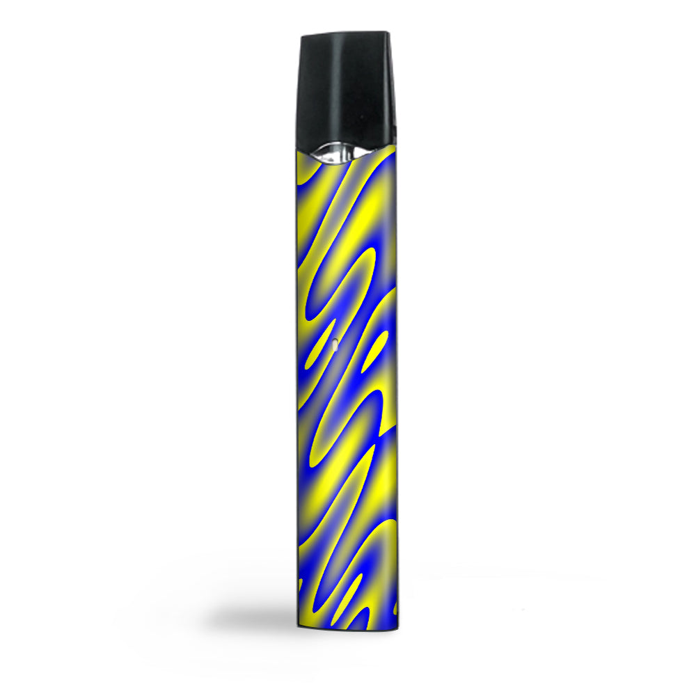  Neon Blue Yellow Trippy Smok Infinix Ultra Portable Skin