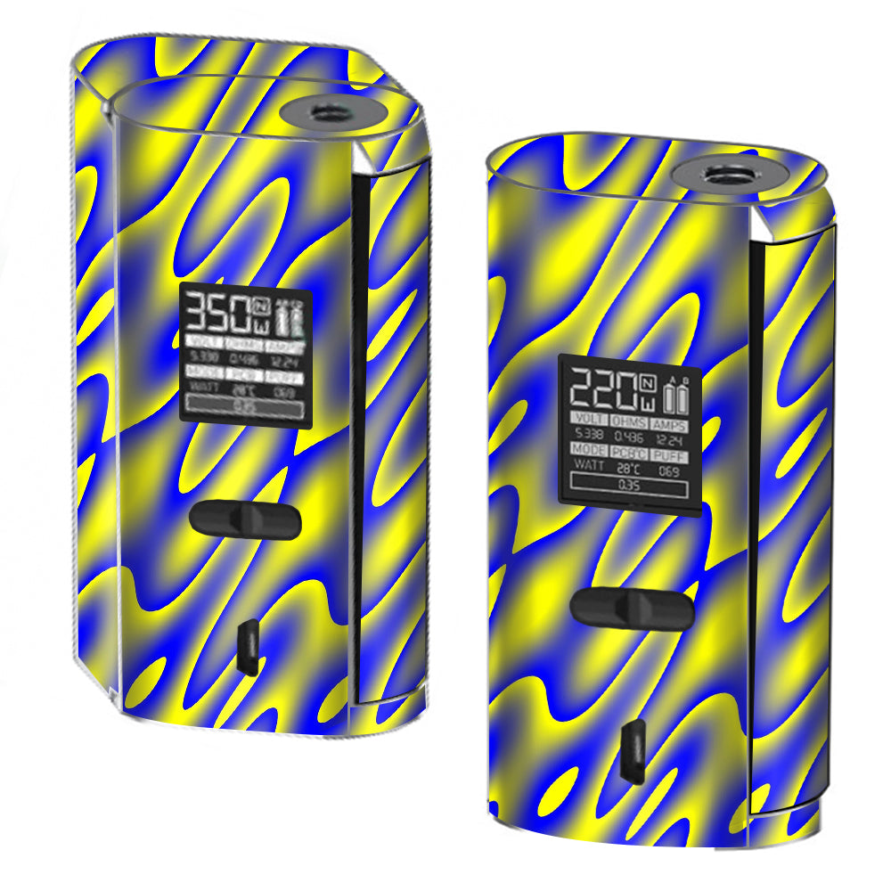  Neon Blue Yellow Trippy Smok GX2/4 350w Skin