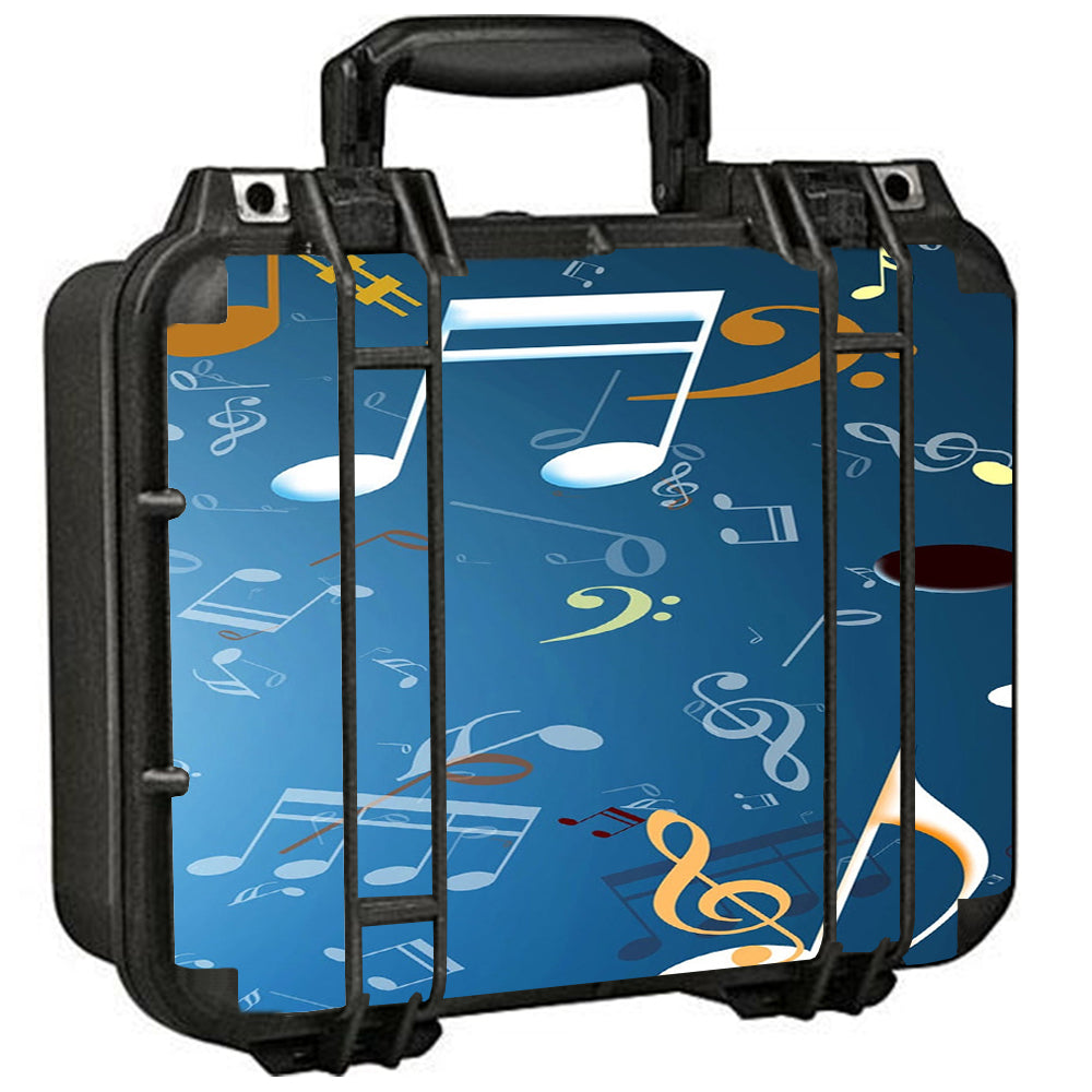  Flying Music Notes Pelican Case 1400 Skin