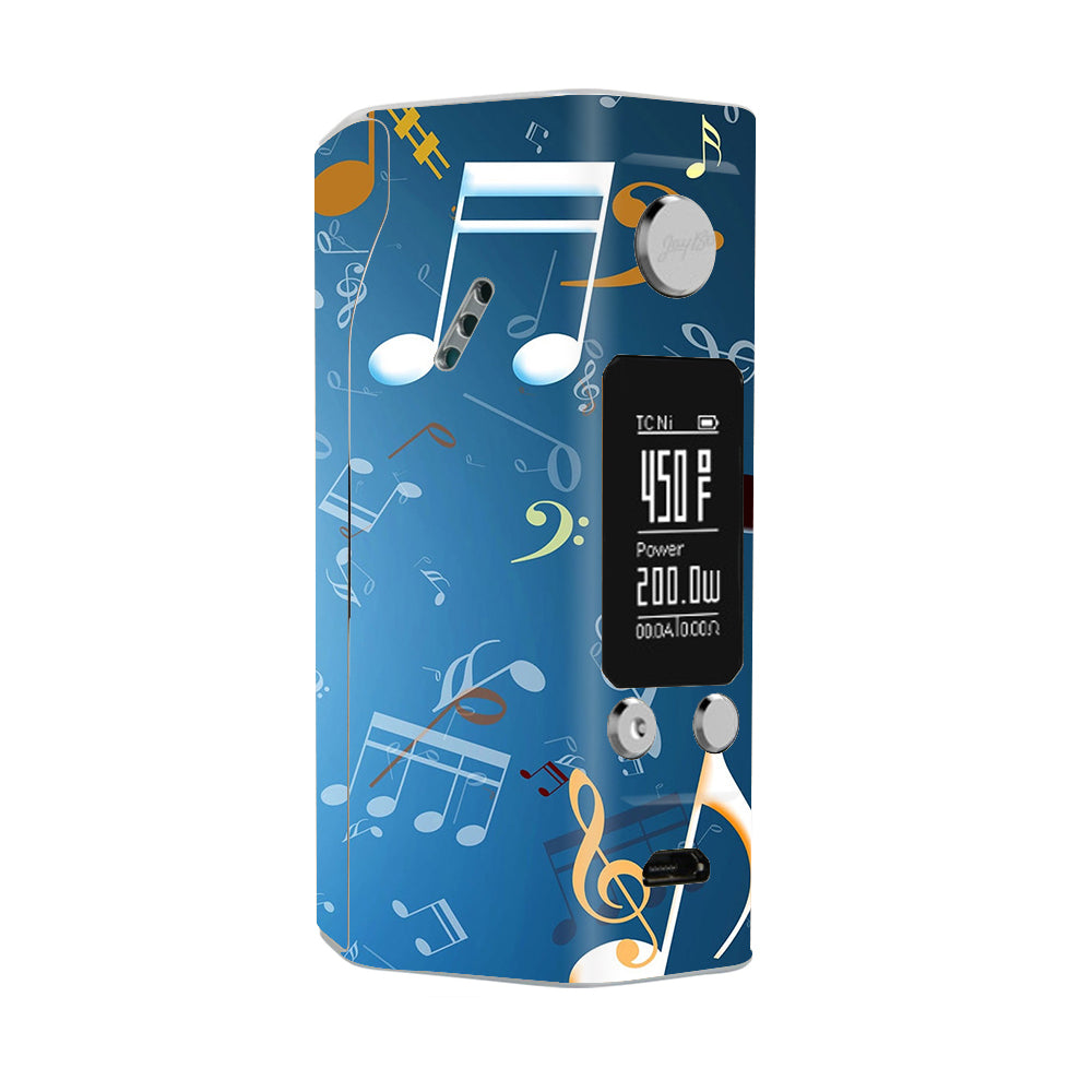  Flying Music Notes Wismec Reuleaux RX200S Skin