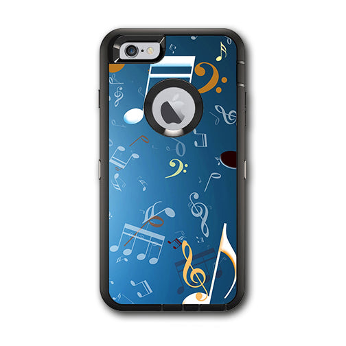 Flying Music Notes Otterbox Defender iPhone 6 PLUS Skin
