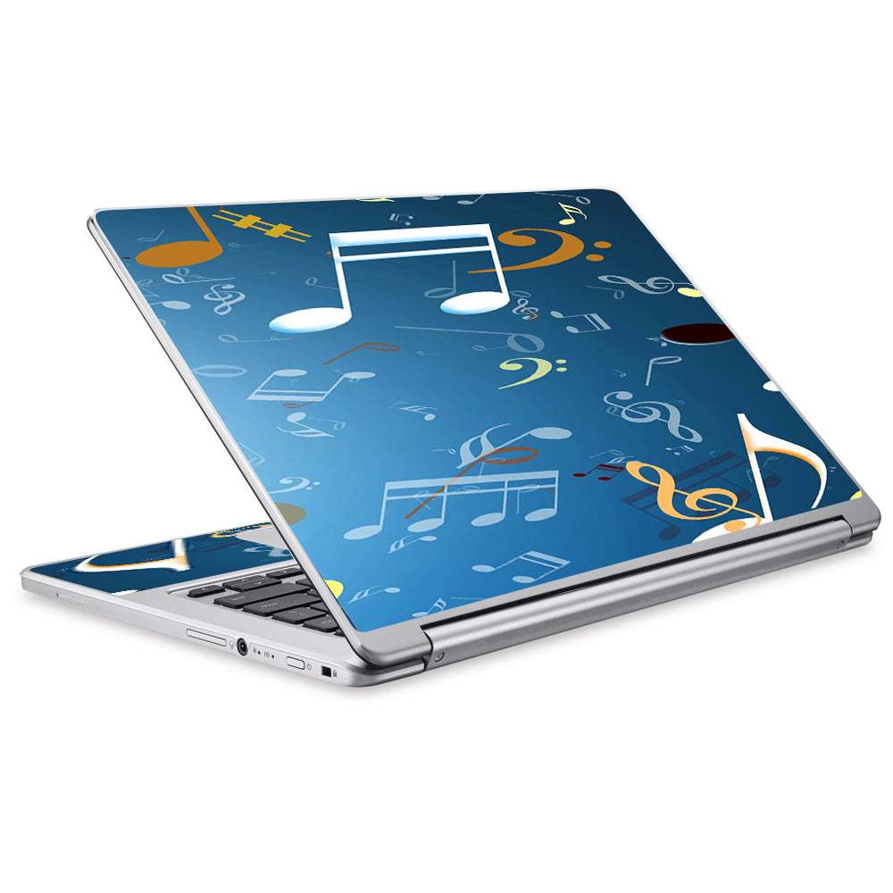 Flying Music Notes Acer Chromebook R13 Skin