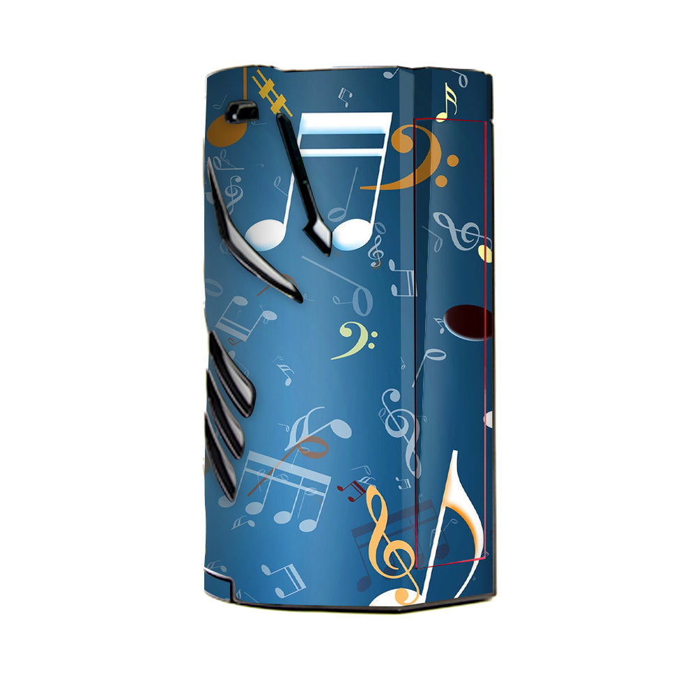  Flying Music Notes T-Priv 3 Smok Skin