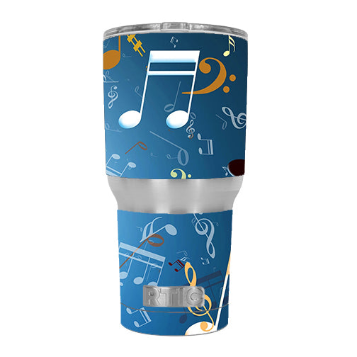  Flying Music Notes RTIC 30oz Tumbler Skin