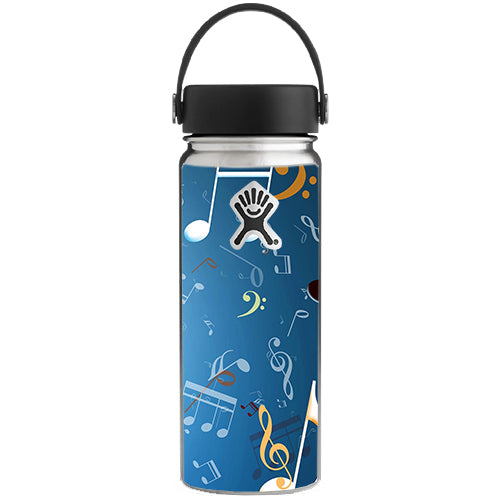  Flying Music Notes Hydroflask 18oz Wide Mouth Skin