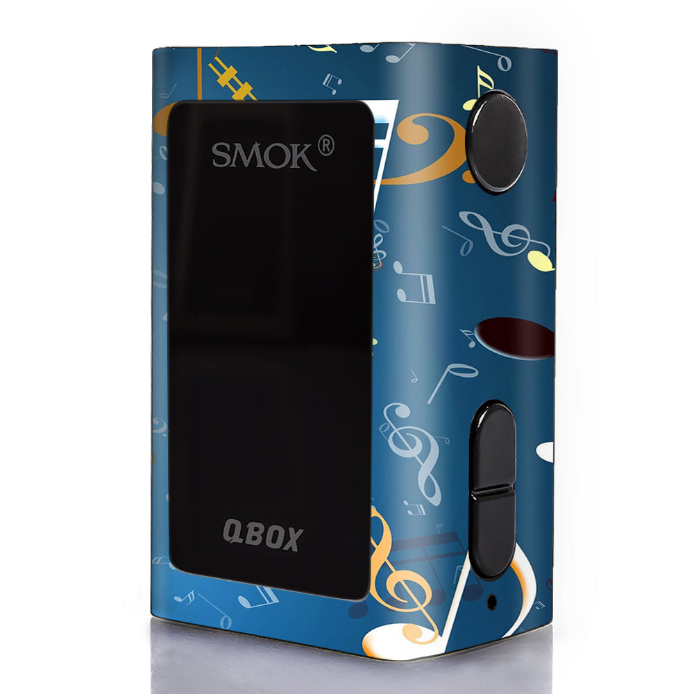  Flying Music Notes Smok Q-Box Skin