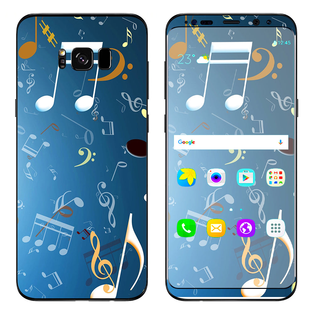  Flying Music Notes Samsung Galaxy S8 Skin