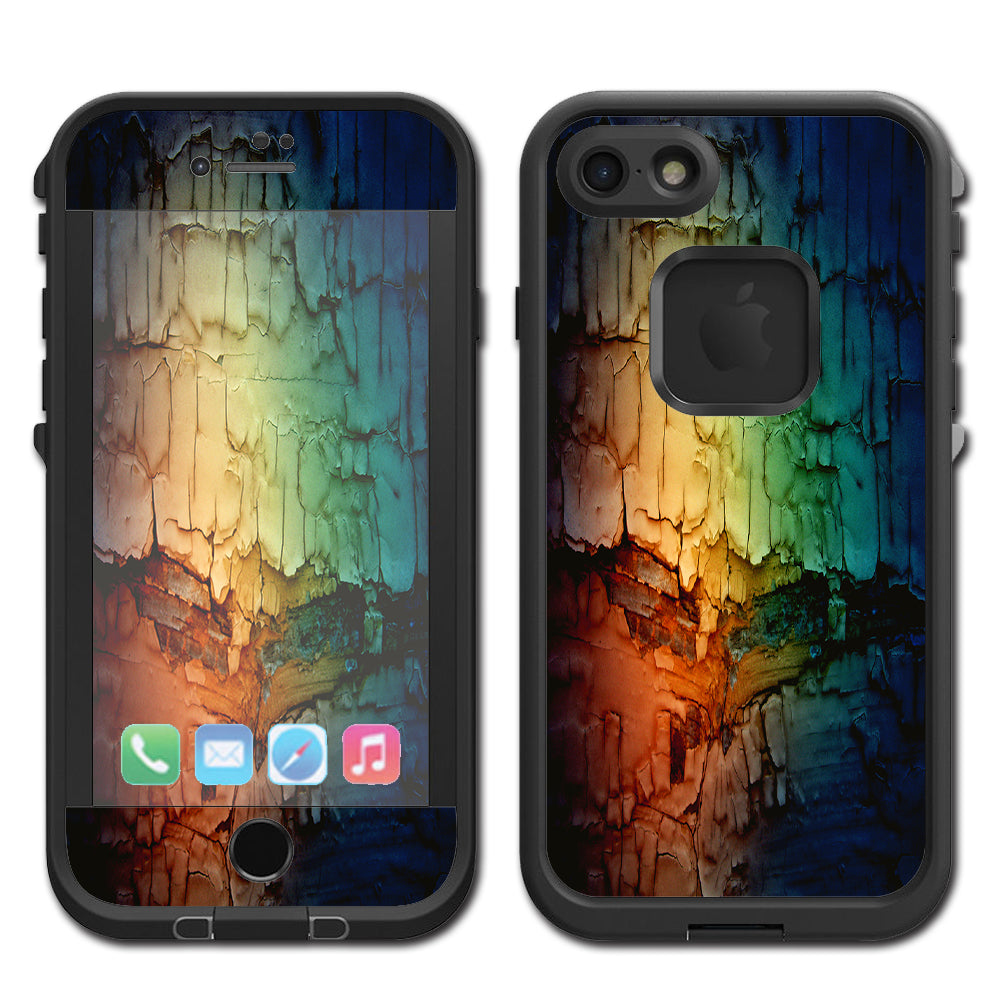  Multicolor Rock Lifeproof Fre iPhone 7 or iPhone 8 Skin