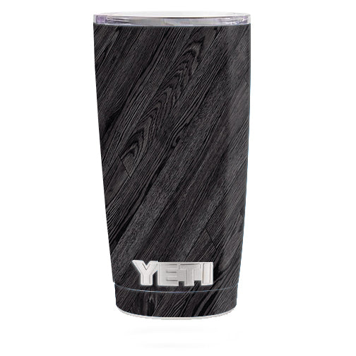  Black Wood Yeti 20oz Rambler Tumbler Skin