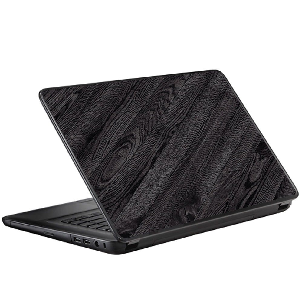  Black Wood Universal 13 to 16 inch wide laptop Skin