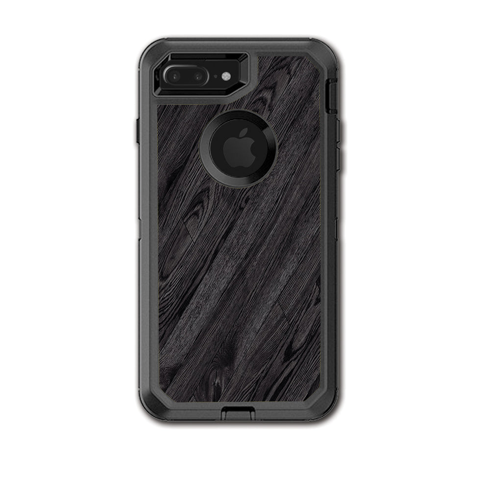 Black Wood Otterbox Defender iPhone 7+ Plus or iPhone 8+ Plus Skin