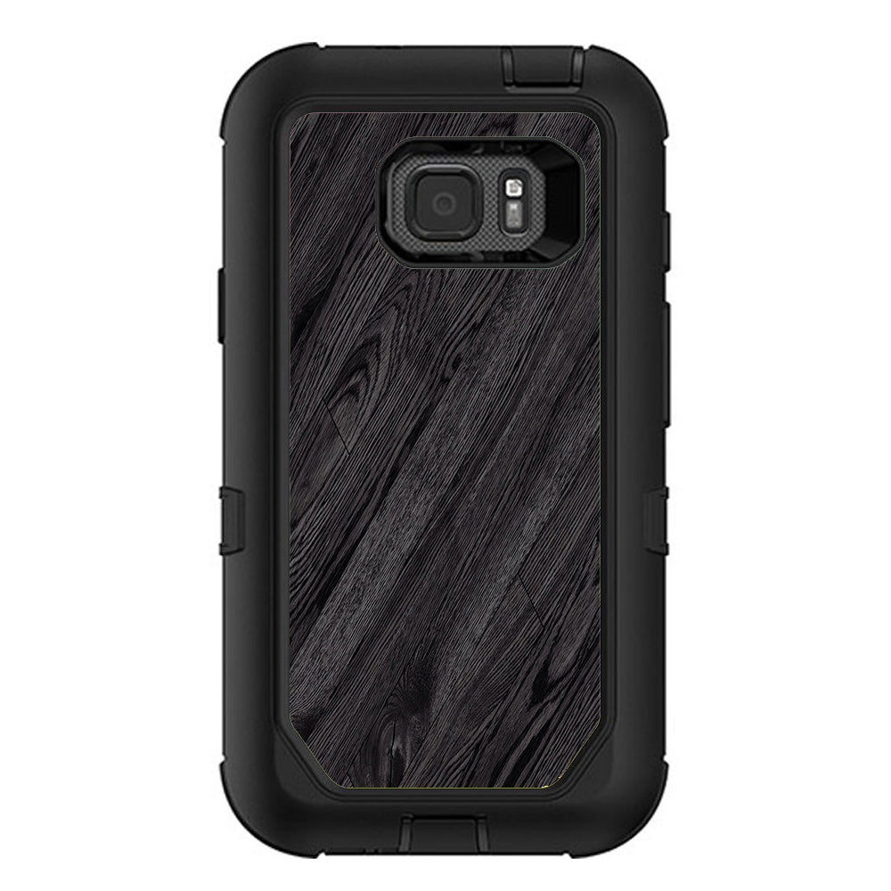  Black Wood Otterbox Defender Samsung Galaxy S7 Active Skin