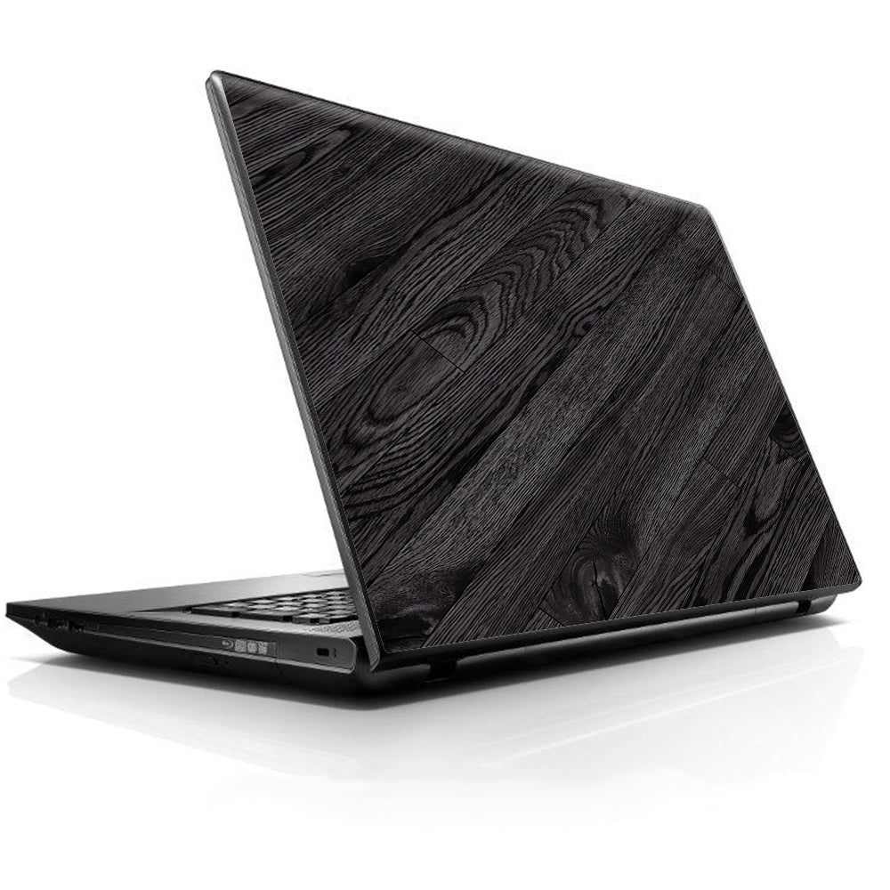  Black Wood Universal 13 to 16 inch wide laptop Skin
