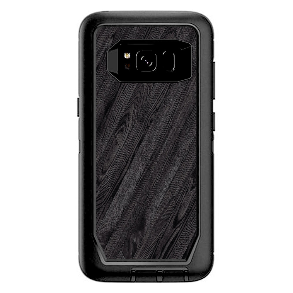  Black Wood Otterbox Defender Samsung Galaxy S8 Skin