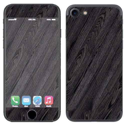  Black Wood Apple iPhone 7 or iPhone 8 Skin