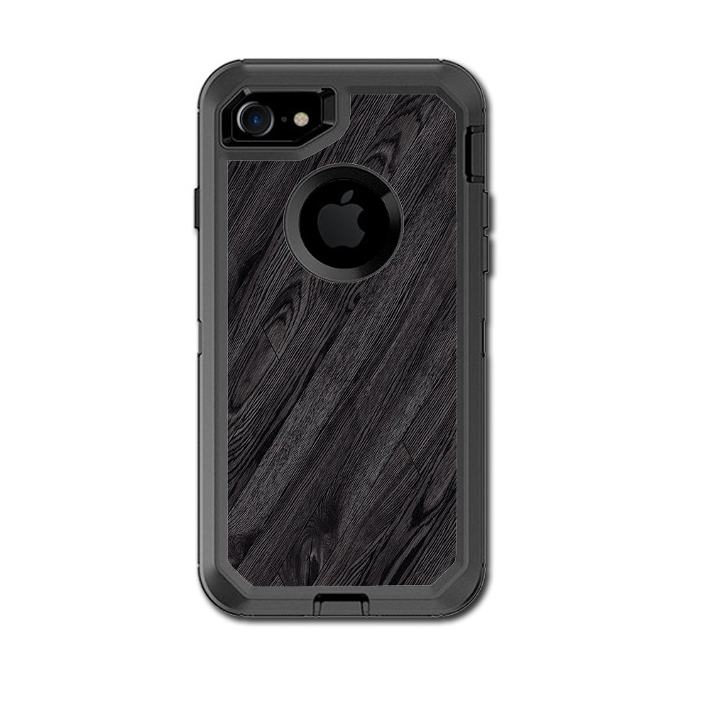  Black Wood Otterbox Defender iPhone 7 or iPhone 8 Skin