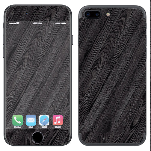  Black Wood Apple  iPhone 7+ Plus / iPhone 8+ Plus Skin